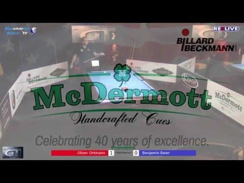 Oliver Ortmann vs Benjamin Baier - German Tour Finalrunden 2015/2016 powered by REELIVE