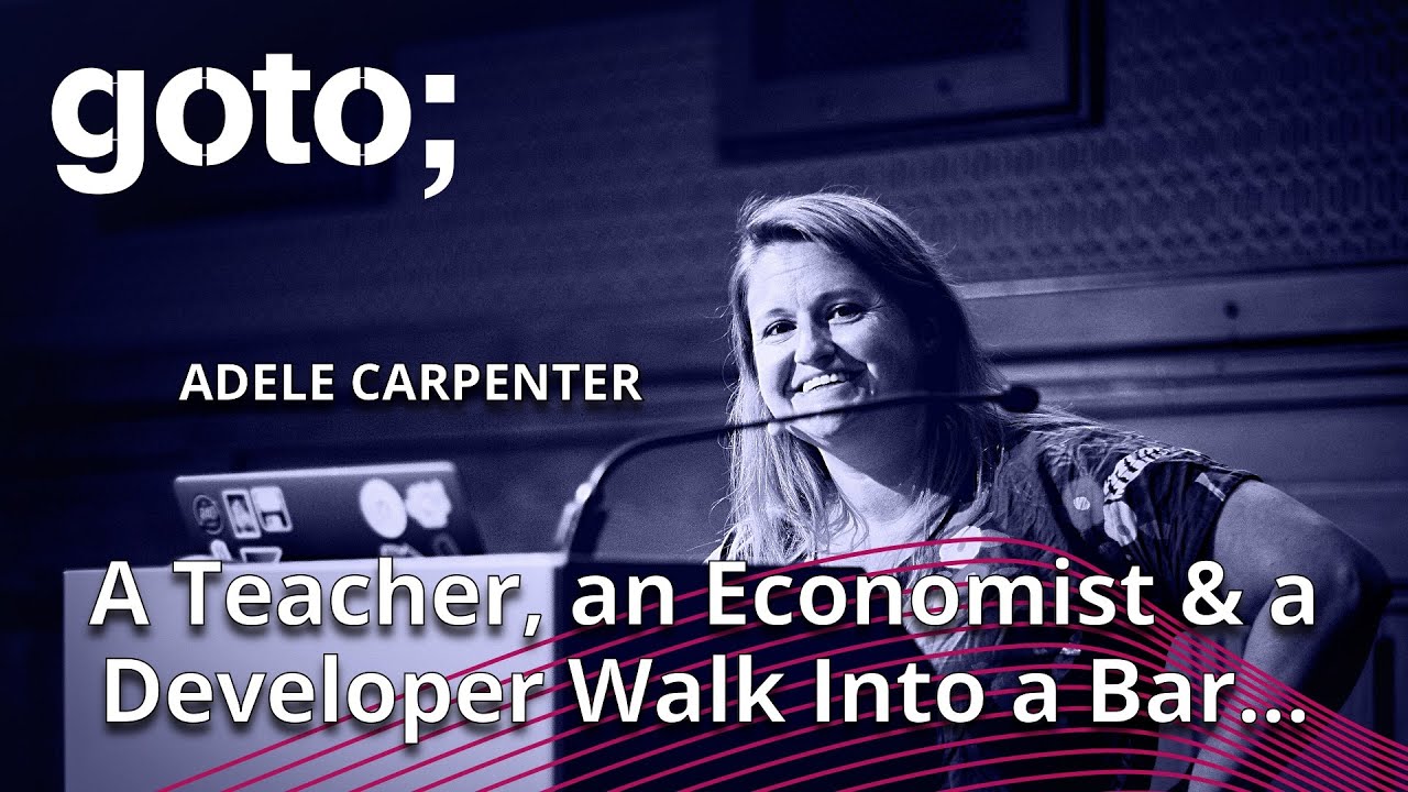 A Teacher, an Economist and a Developer Walk Into a Bar...
