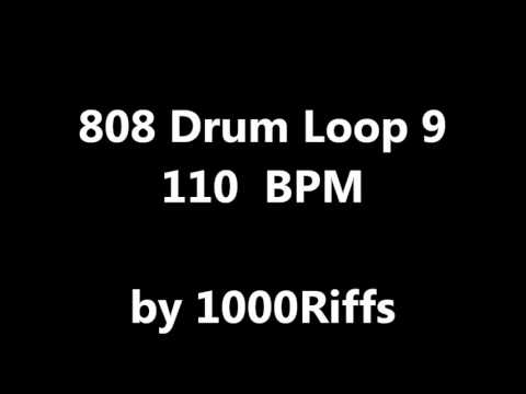 808 Drum Loop # 9 : 110 BPM - Beats Per Minute