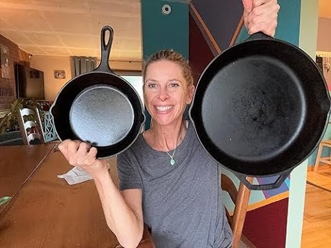 LODGE Cast Iron Skillets 8 Inch and 12 Inch--Review