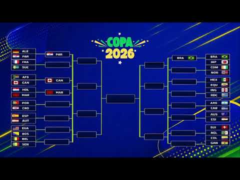 Confira o calendário de jogos da Copa 2026