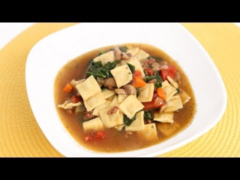 Mini Ravioli Soup Recipe - Laura Vitale - Laura in the...