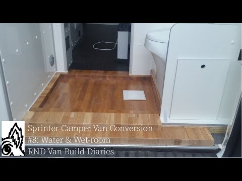 #8: Water, tanks, pipes, pump, shower, sink etc: Sprinter Camper Van Conversion: RND Van Build Diary