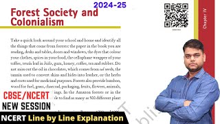 Forest Society and Colonialism - Class 9 History Chapter 4 | 2024-25 Session