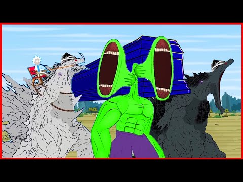 HULK SIREN HEAD & GODZILLA EARTH vs KONG BABY & TEAM SHIN GODZILLA || Coffin Dance Song (Cover)