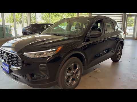 2025 Ford Escape ST-Line AWD in Agate Black Metallic for sale at Budds' Chevrolet in Oakville, ON