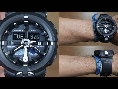 CASIO G-SHOCK FULL BLACK GA-500-1A - UNBOXING