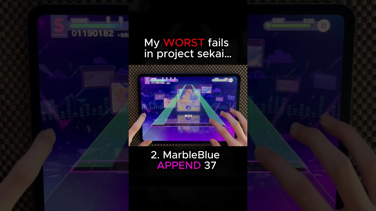 My WORST fails in project sekai... #rhythmgame #プロセカ #projectsekai