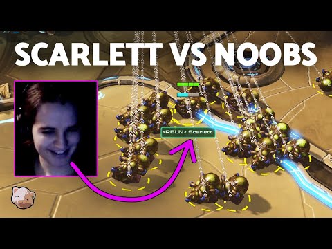 StarCraft 2 - How Quickly Can SCARLETT Dispose Of Noobs? (PART 3) | Holdout Challenge
