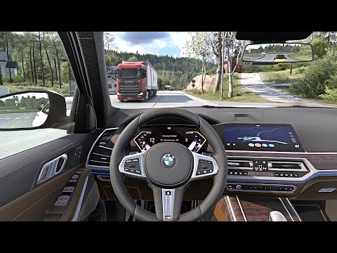 BMW X7 2023 - Euro Truck Simulator 2 [Steering Wheel Game Play]