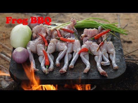ABC Food Cuisine : Cooking Frog BBQ On Rock/Food Cuisine