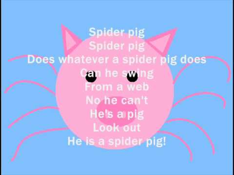HOMER SIMPSON - Spider Pig With Lyrics