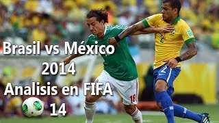 preview picture of video 'Brasil vs Mexico 2014 Gameplay como quedaria el partido'
