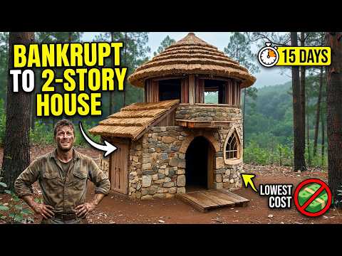 I built the world's cheapest 2-story house in 15 days to escape debt?