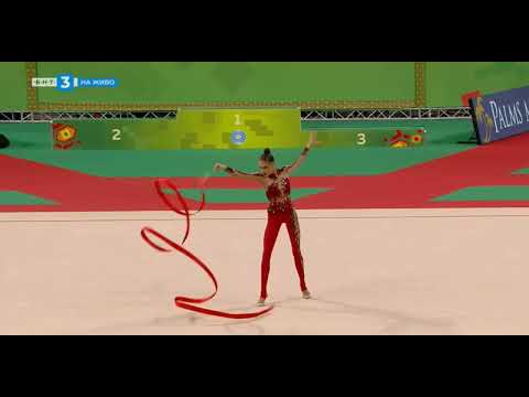 Polina Horodnycha Ribbon Qualification 28,250 - World Championships Sofia 2022