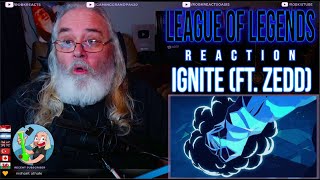 League of Legends Reaction -Ignite (ft. Zedd) | Worlds 2016