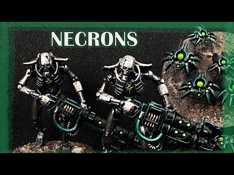 Painting Necron Warriors and Canoptek Scarab Swarms! Sautekh Dynasty