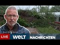 FLUT-ALARM: Feuerwehrmann stirbt–ICE entgleist durch Erdrutsch–Bundeswehr angefordert | WELT Stream