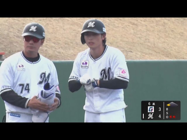 MBG】 マリーンズ・和田康士朗 右中間への勝ち越しタイムリー3 MBG】 マリーンズ・和田康士朗 右中間への勝ち越しタイムリー3