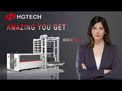 【HGTECH】20kw 3D Laser Cutting Machine Demonstration and Application