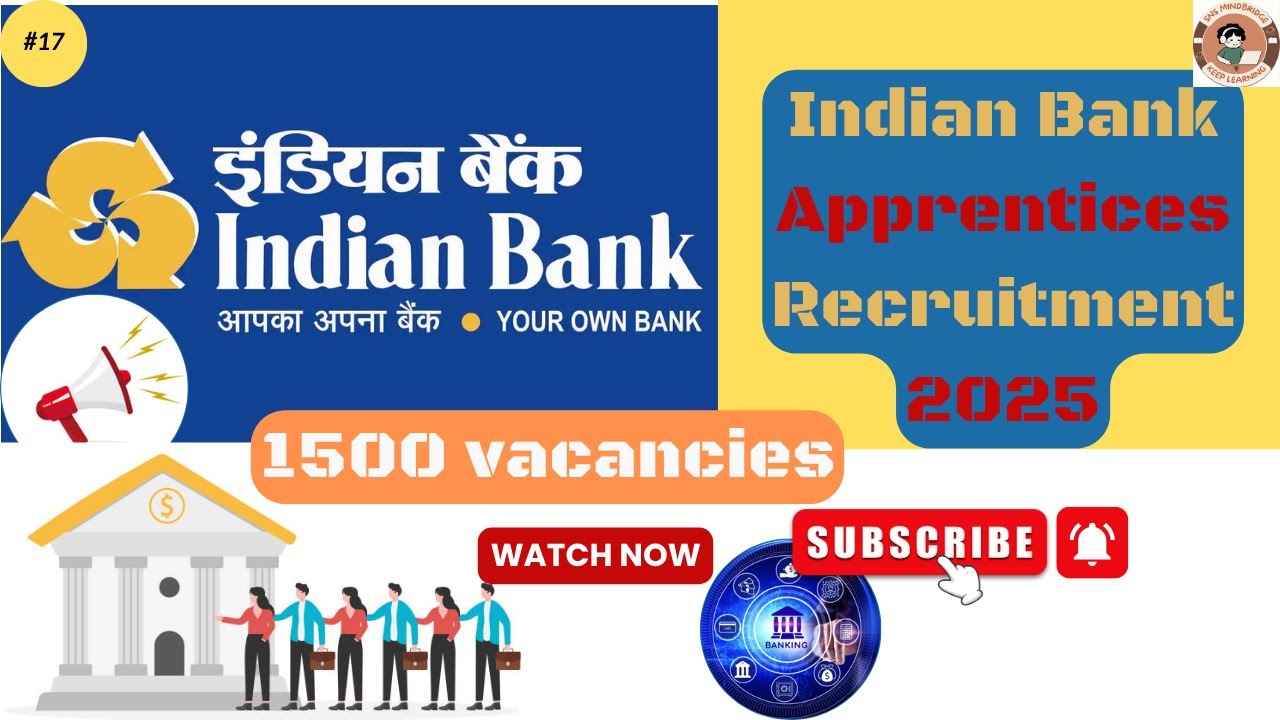 Indian Bank Apprentice Recruitment 2025 | 1500 Vacancies | Full Details in Telugu | Apply Now!