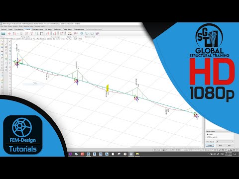 Designing, Analysis & Documenting of Reinforced Concrete  Continuous Beam using FEM-Design 19