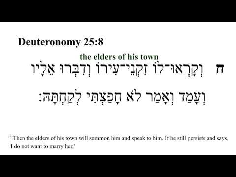 Deuteronomy 25 -- Hebrew Bible Speaker with English Captions