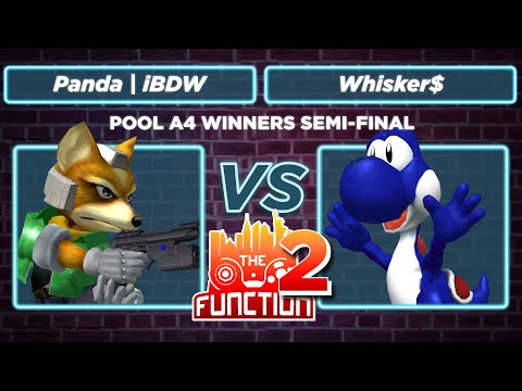 The Function 2: Panda | iBDW (Fox) vs Whisker$ (Yoshi) -  Pool A4 Winners Semi-Final SSBM