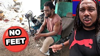 Man With No FEET Humble Me - The People Of Belize City Part 2