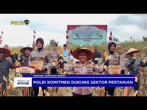KAPOLDA SUMBAR PIMPIN PANEN RAYA JAGUNG DI 15 KABUPATENKOTA DUKUNG SWASEMBADA PANGAN