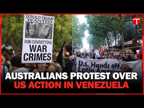 Hundreds of Australians protest over US action in Venezuela