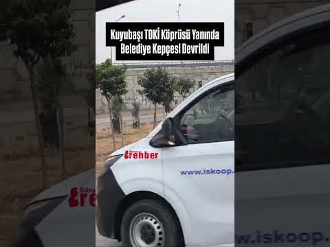 Kuyubaşı TOKİ Köprüsü Yanında Belediye Kepçesi Devrildi #keşfet #keşfetedüş #batman #news  #haber