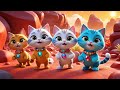 Little Cat Baby Cat Climbs The Volcano Hill Fun Animal Song For Kids Silly Adventure Rhyme
