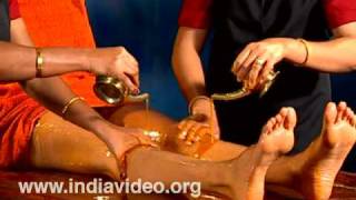 Snehadhara - streaming and massage with oil in Ayurveda