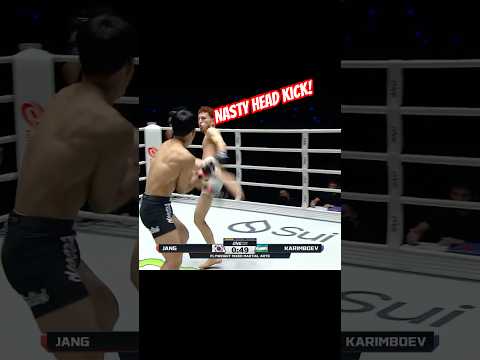 This head kick was a thing of beauty!