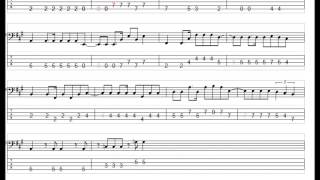 SCANDAL　Weather report　ベースTAB譜