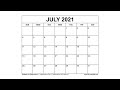 View 30 July 2021 Monthly Calendar Free Printable Printable Pdf 2021 Calendar
