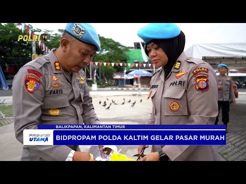 BIDPROPAM POLDA KALTIM GELAR PASAR MURAH DI BALIKPAPAN SELATAN
