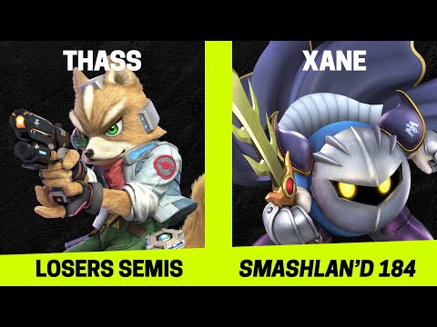 SmashLAN'd 184 Losers Semis - Thass (Fox) vs xane (Meta Knight) - SSBU Tournament