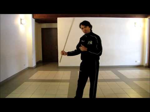 Lezione 01 di Canne italiana (Bastone) - Italian Stick fencing tutorial 01 (with english subs!!)