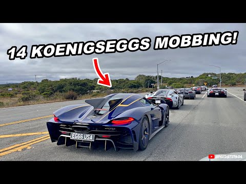 Chasing 14 Koenigseggs! BRUTAL Acceleration Sounds | Jesko, CC850, Agera RS, Regera