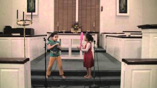 Darcy and Josie on mics 2010