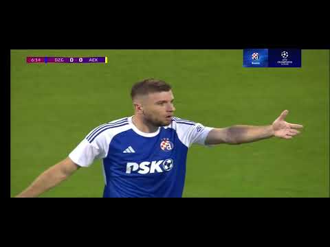 GNK Dinamo Zagreb - AEK FC 1-2 (1-0) Full Match [3rd QR-1st Leg]