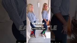 THE PERFECT FASHION HACK TO CINCH IN YOUR WAIST| FASHION HACKS | STYLE IDEAS #shorts #shortsvideo