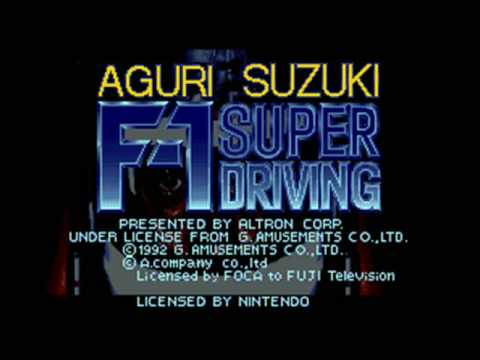 Aguri Suzuki F-1 Super Driving Super Nintendo