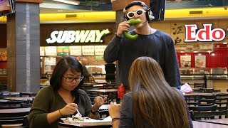 EATING FOOD WITH A VOICE AMPLIFIER *food court edition*