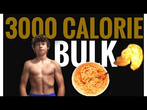 Full day of eating 3000 calorie bulk| Skinny kid bulking up : EP 1