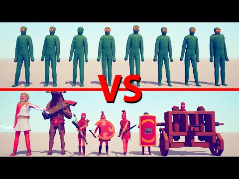 ZOMBIE Team vs ANCIENT Team - Totally Accurate Battle Simulator TABS