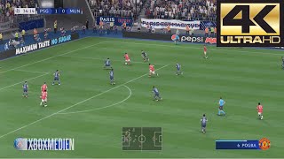 FIFA 22 4K 60 FPS Amazing Realism LIVE Broadcast Camera PSG vs Manchester United