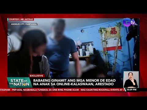 Babaeng ginamit ang mga menor de edad na anak sa online-kalaswaan, arestado SONA